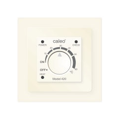 Терморегулятор CALEO 420 с адаптерами, встраиваемый аналоговый, 3,5 кВт